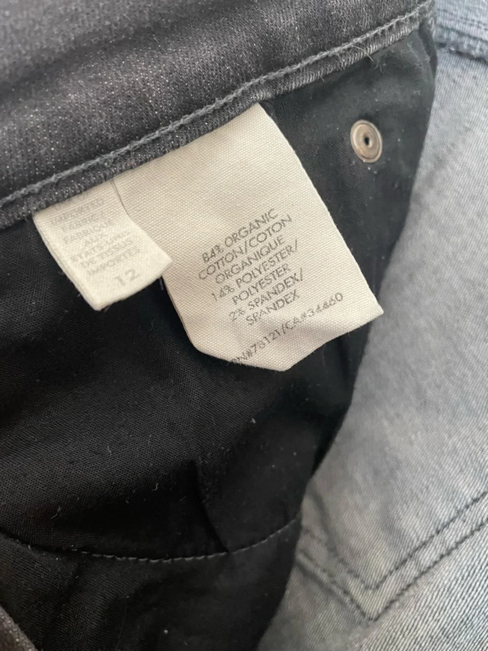 Eileen Fisher Organic Cotton Blend Slim Skinny Jeans Size 12 Casual Organic - Picture 11 of 12